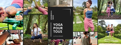 2 personnes pratiquant le yoga