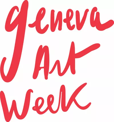 logo rouge de la manifestation Geneve Art Week