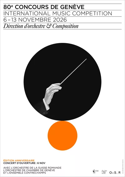 Affiche du 80e Concours de Genève – Concours de Direction d’orchestre
