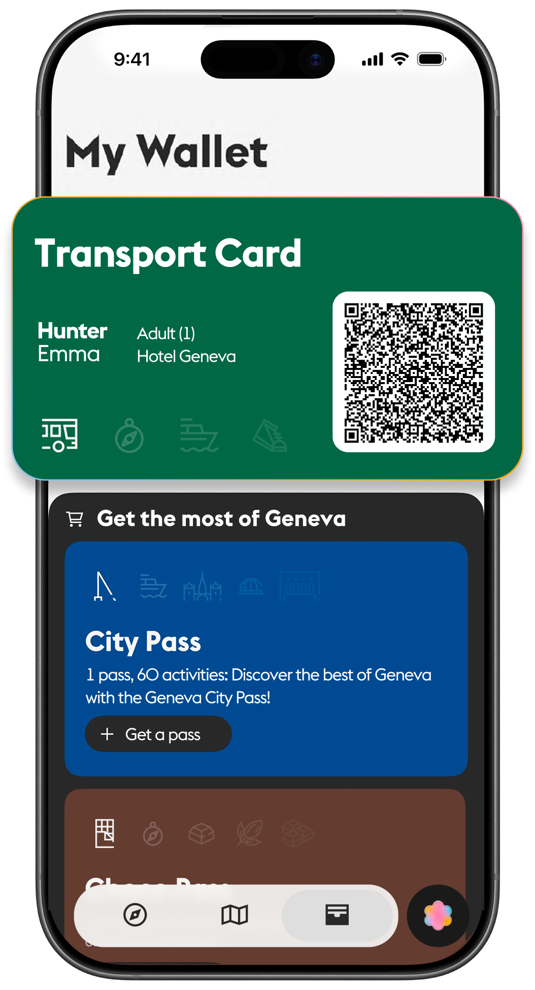 Geneva Transport Card and City Pass in Hello Geneva app