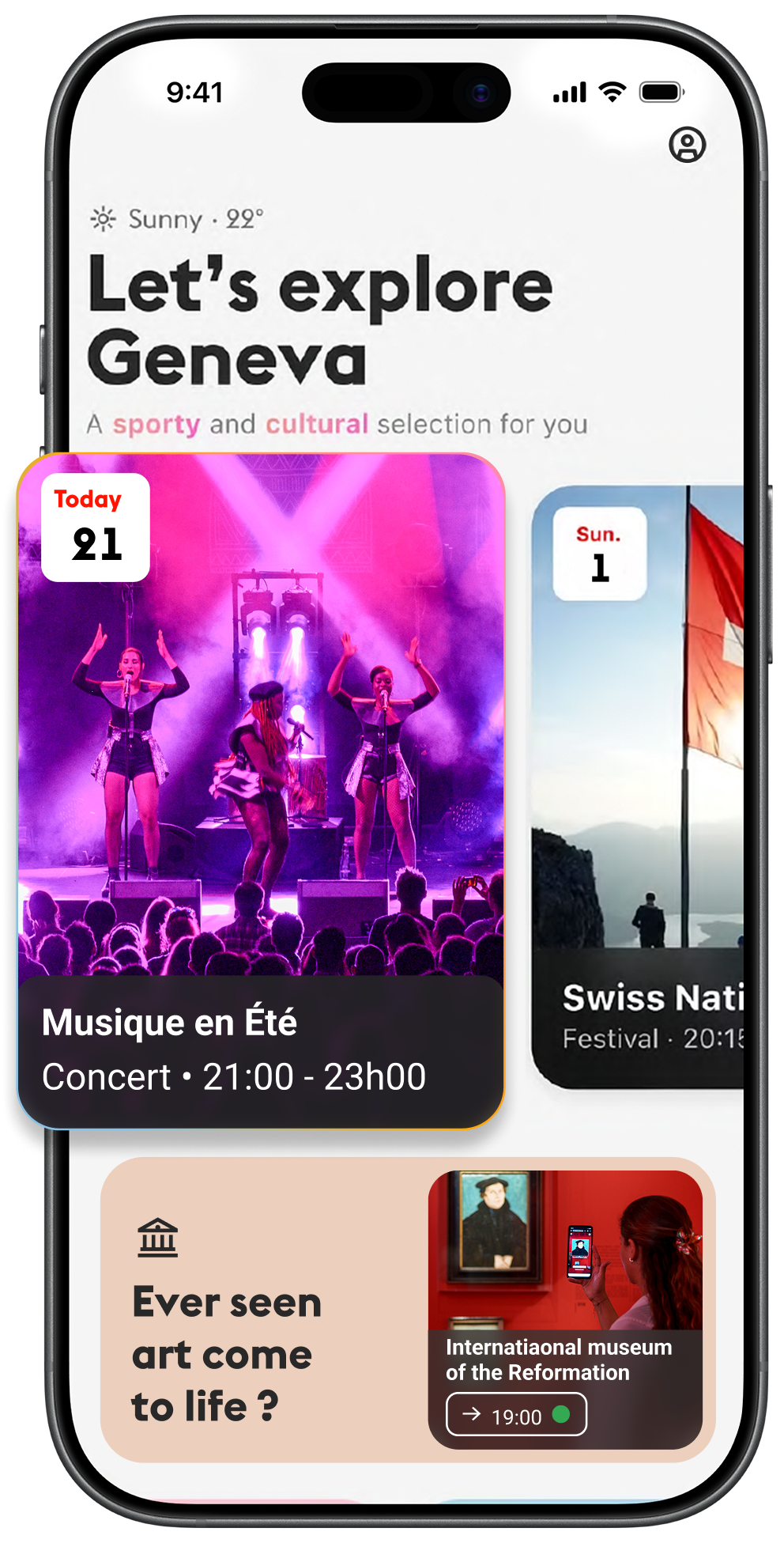 Geneva events and activities tailored for you