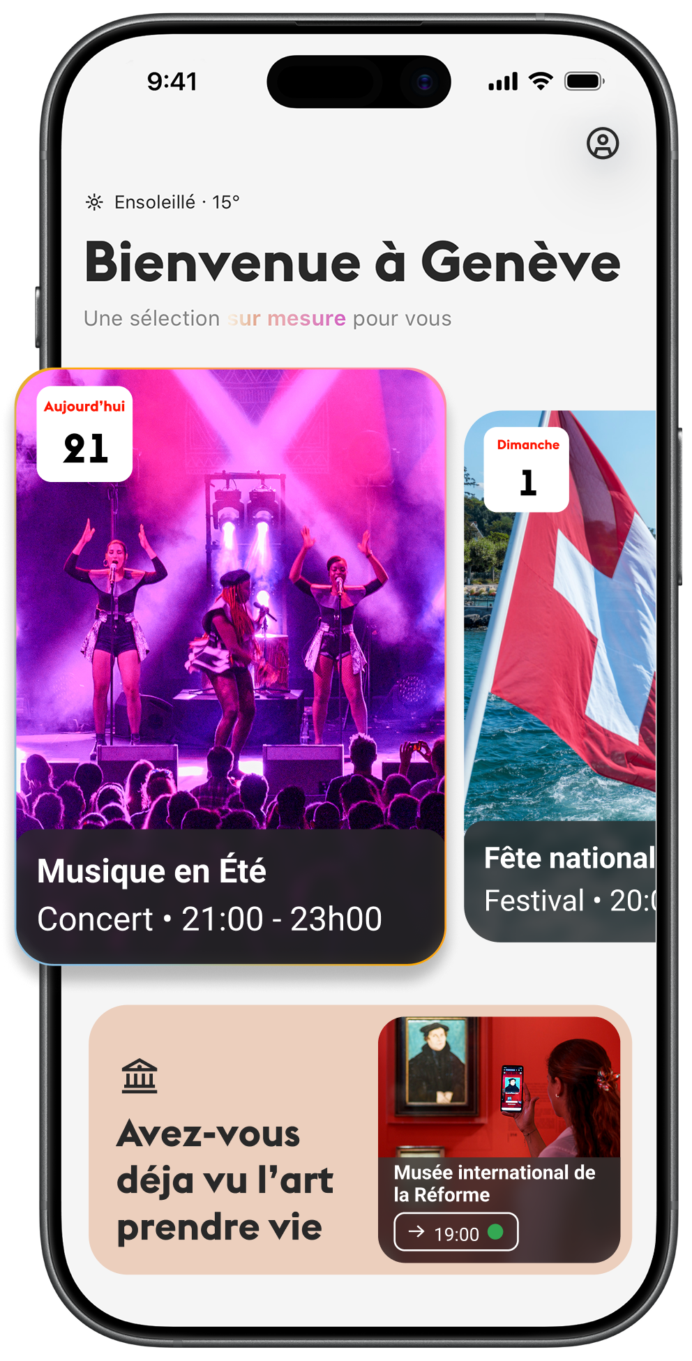 Événements et activités à Genève selon vos intérêts