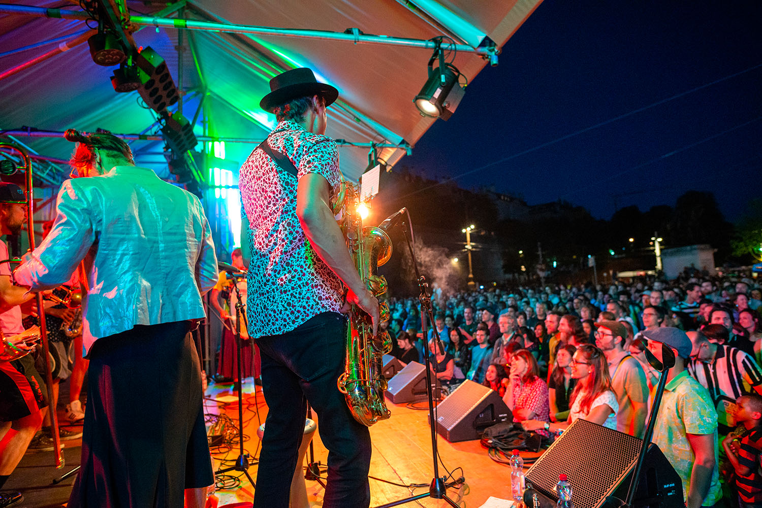 Live-Musik bei den Feierlichkeiten zum Schweizer Nationalfeiertag in Genf